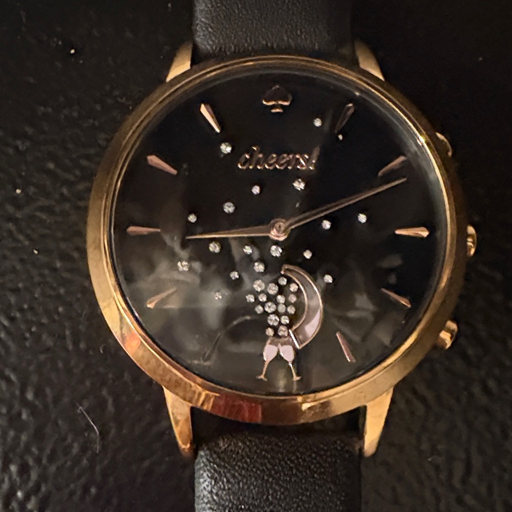 Kate Spade Black and Gold Men's Watch